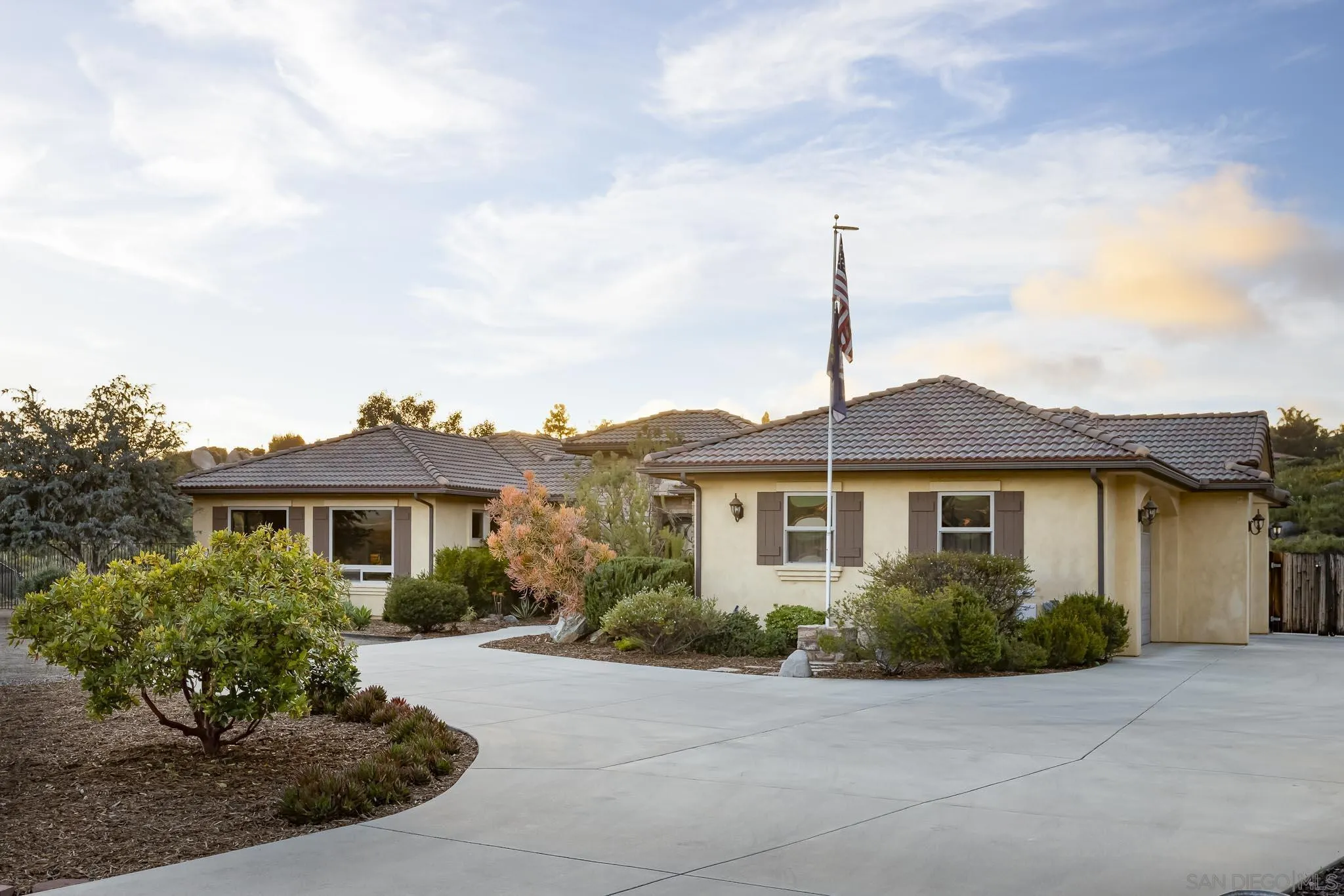 2001 Corte Sierra Alpine, CA 91901 - Photo 6 of 35 a front view of a house with a garden