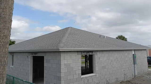 a view of a entryway door front of house