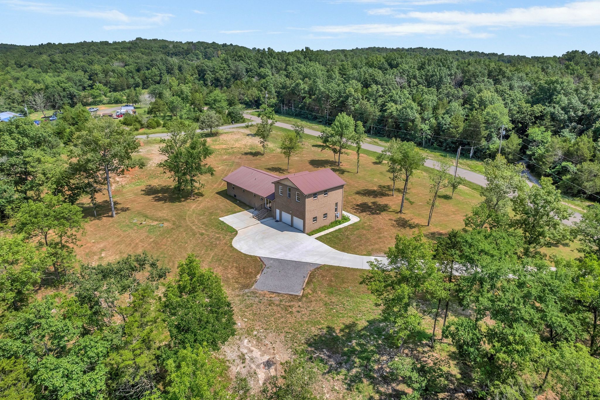 5065 Craddock Road Lascassas, TN 37085 - Photo 46 of 51 an aerial view of a house with a yard