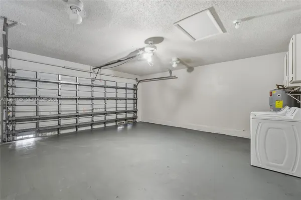 a view of a garage room