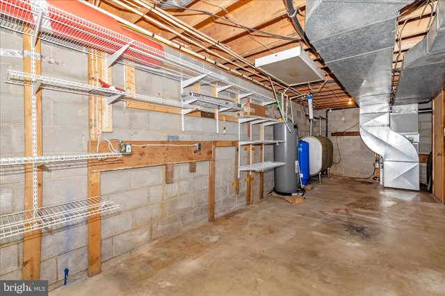 a view of a room with racks