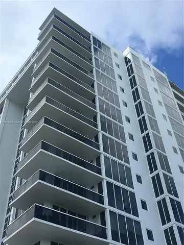 a view of a tall building