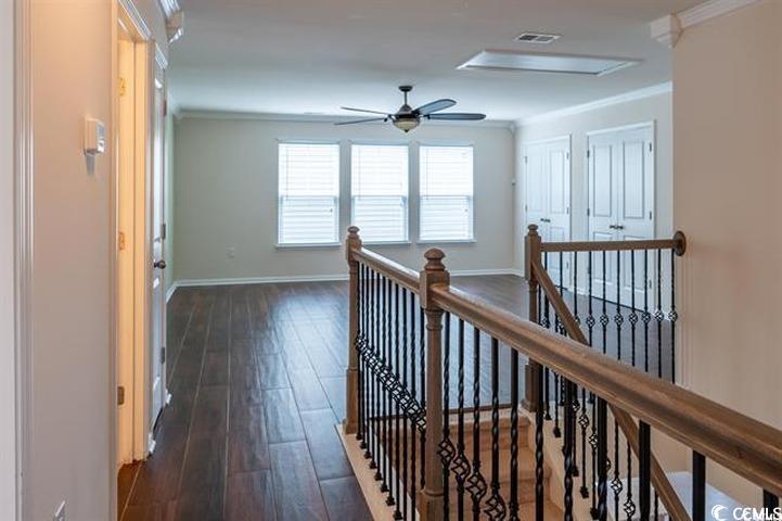 1221 Wind Swept Court Little River, SC 29566 - Photo 20 of 29 Corridor featuring crown molding and dark wood-typ