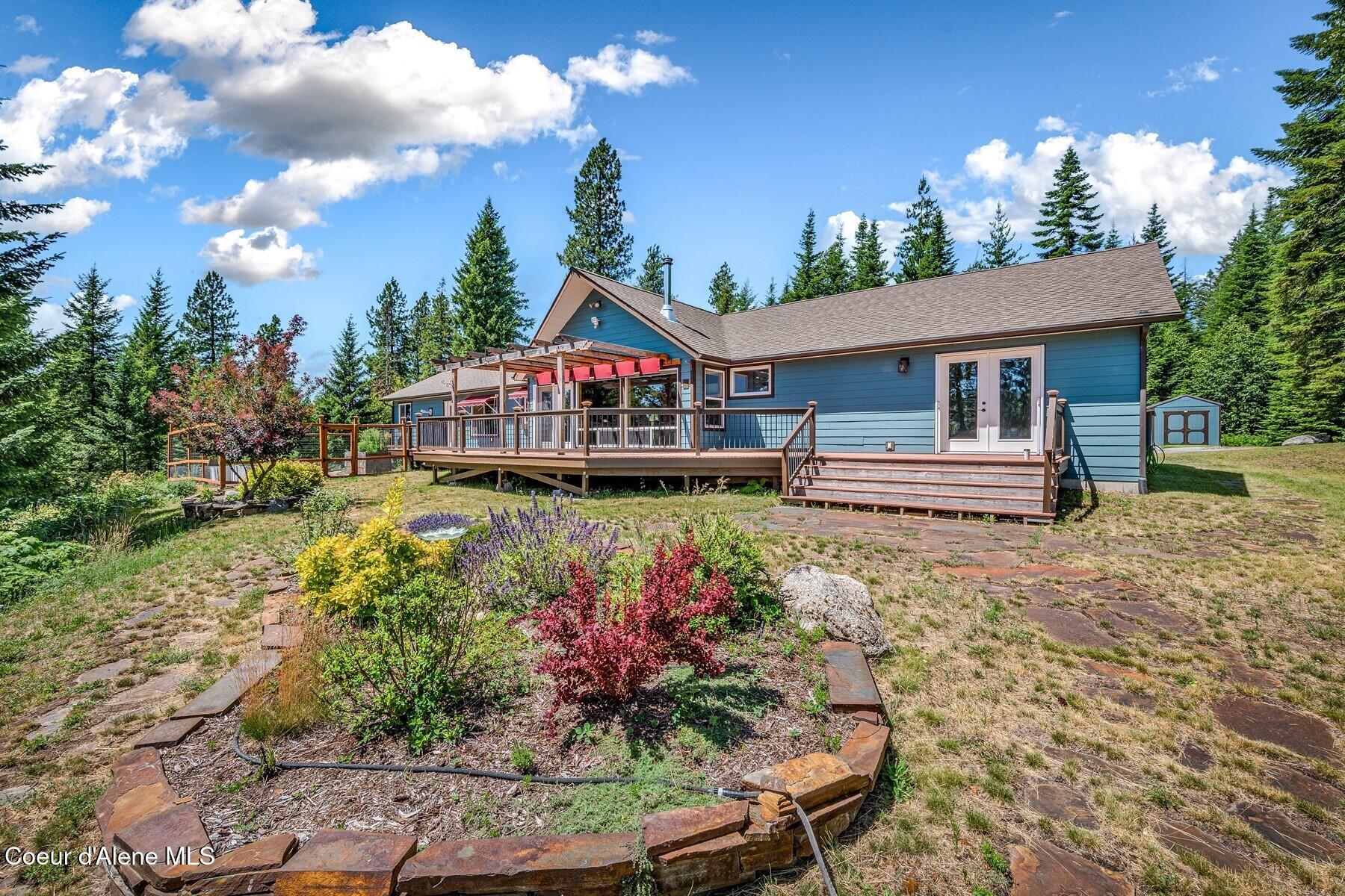 218 Topaz Trail Sandpoint, ID 83864 - Photo 48 of 70 Back Yard -Landscaped Planters