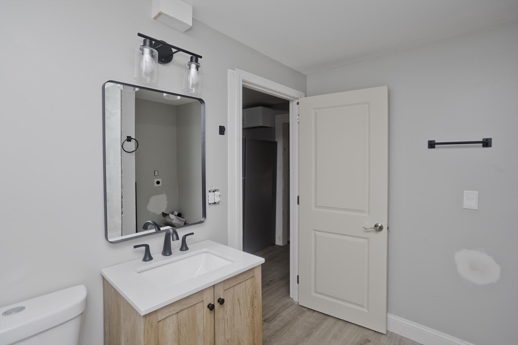293-295 Water Street Springfield, MA 01151 - Photo 9 of 36 a bathroom with a sink toilet a mirror and vanity