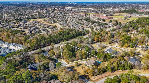 an aerial view of a city