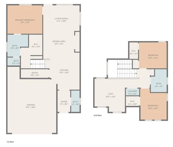 a front view of a house with a yard and a garage