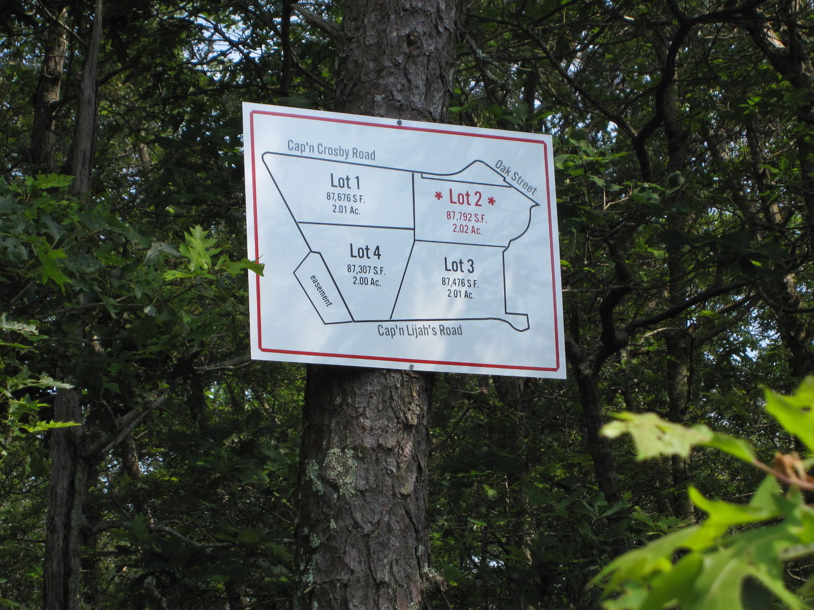 18 Cap'n Crosby Road Centerville, MA 02632 - Photo 5 of 7 Lot 2 sign