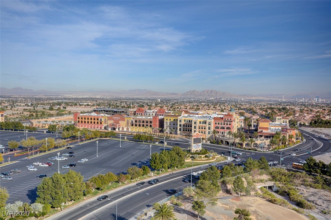9101 Alta Drive, Unit 1406 Las Vegas, NV 89145 - Photo 48 of 69 Bird's eye view of a mountain backdrop