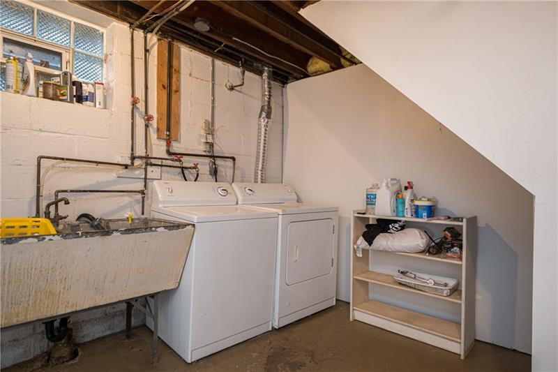 128 Marlboro Road Pittsburgh, PA 15238 - Photo 17 of 21 Laundry room. Washer and Dryer included with sale.