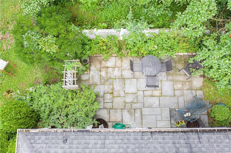 128 Marlboro Road Pittsburgh, PA 15238 - Photo 21 of 21 Aerial view of patio. Note seamless gutters.