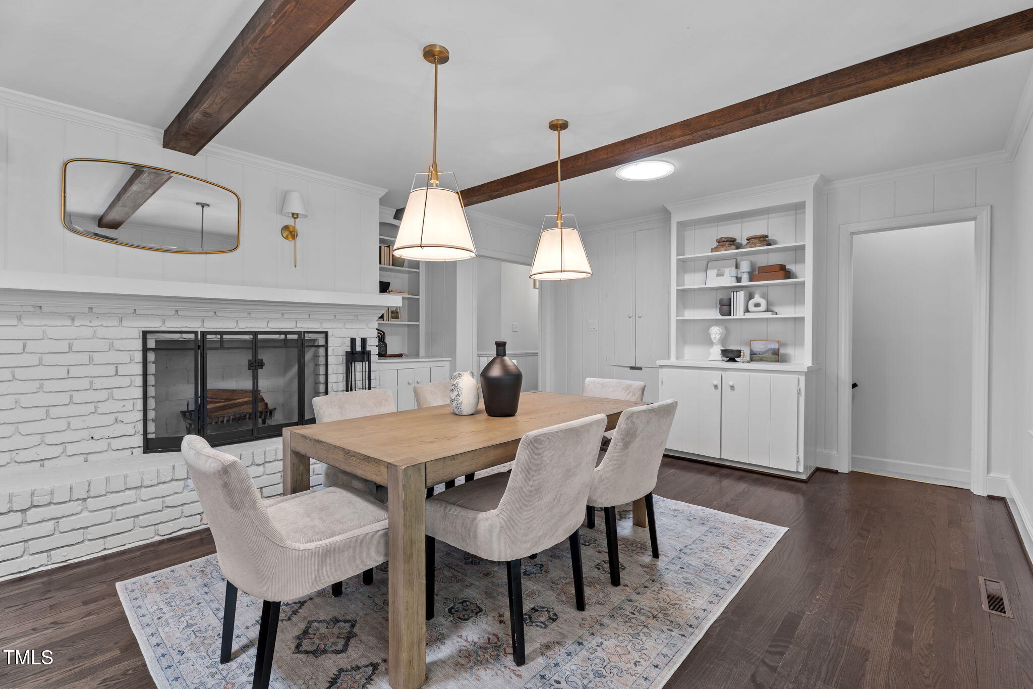 2724 Riddick Drive Raleigh, NC 27609 - Photo 11 of 48 Breakfast Room Fireplace