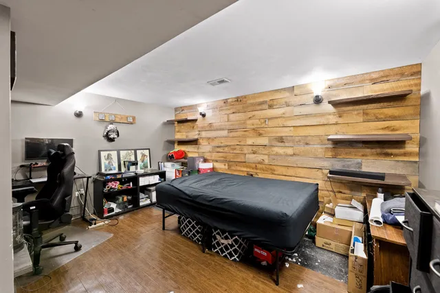 a room with storage and utility