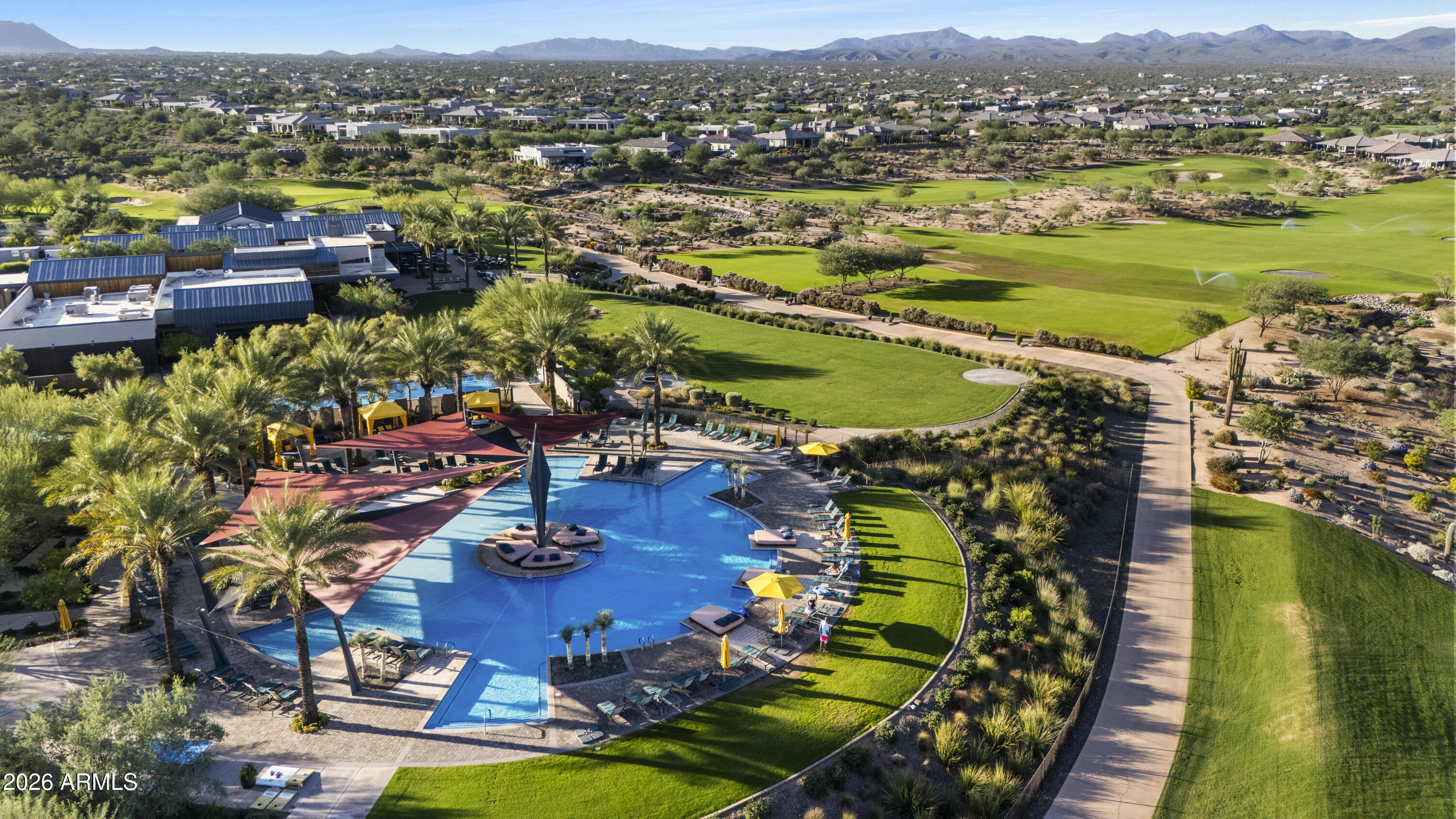 17561 Blaze Lane Rio Verde, AZ 85263 - Photo 40 of 46 an aerial view of residential houses with outdoor space