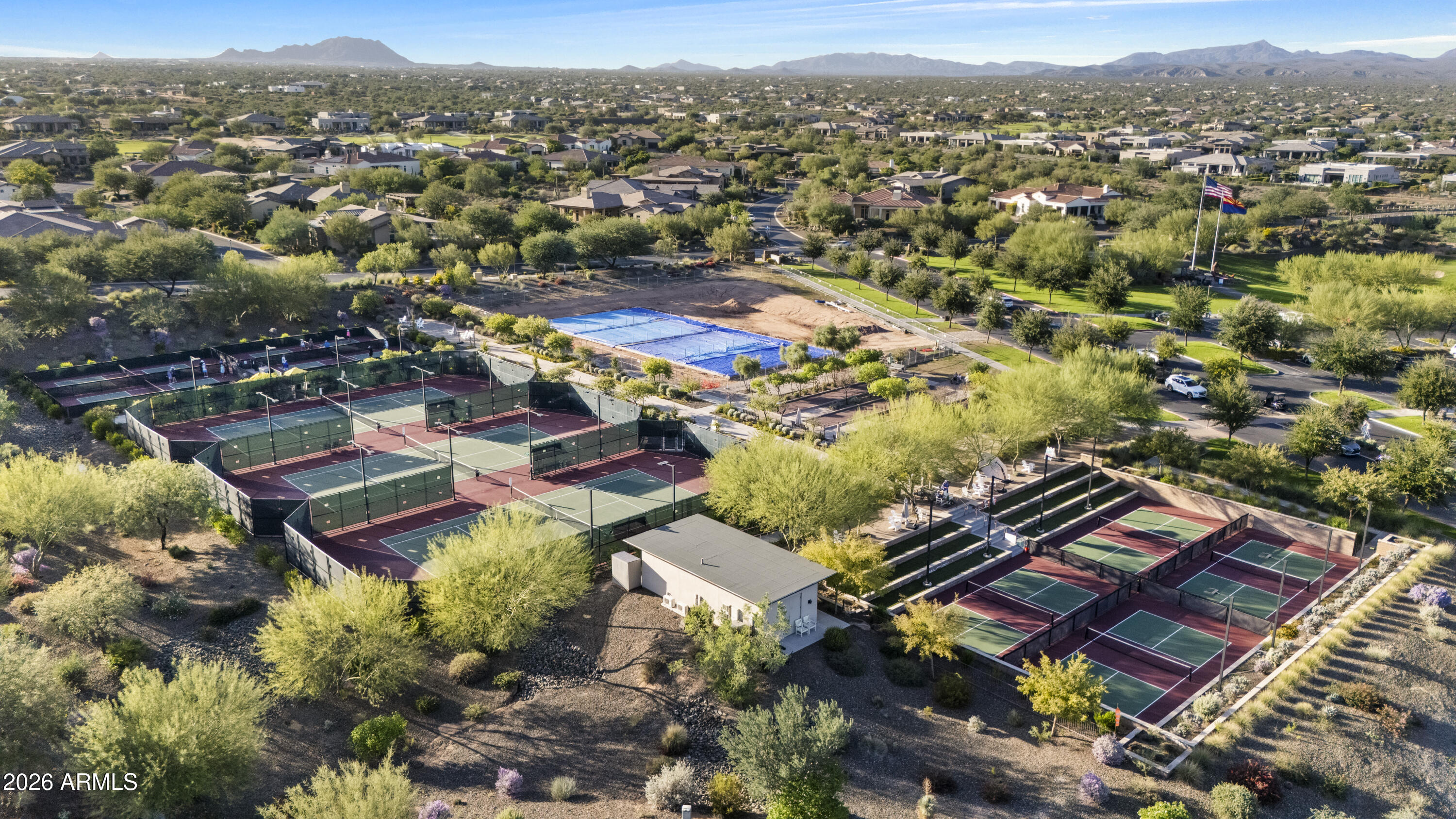 17561 Blaze Lane Rio Verde, AZ 85263 - Photo 43 of 46 an aerial view of a city with lots of residential buildings