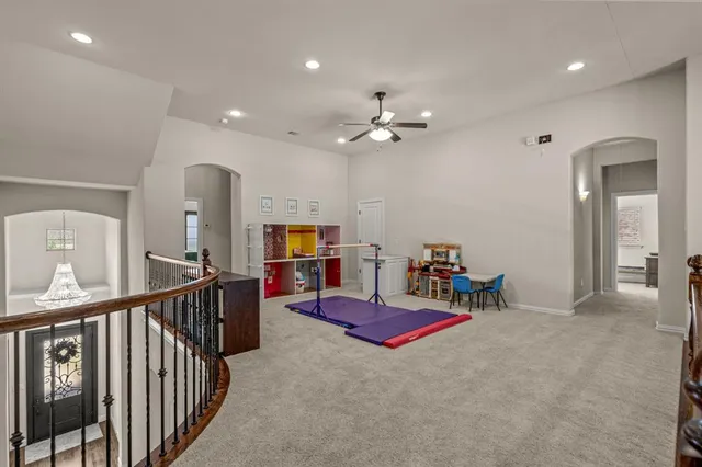 a view of livingroom with furniture and stairs