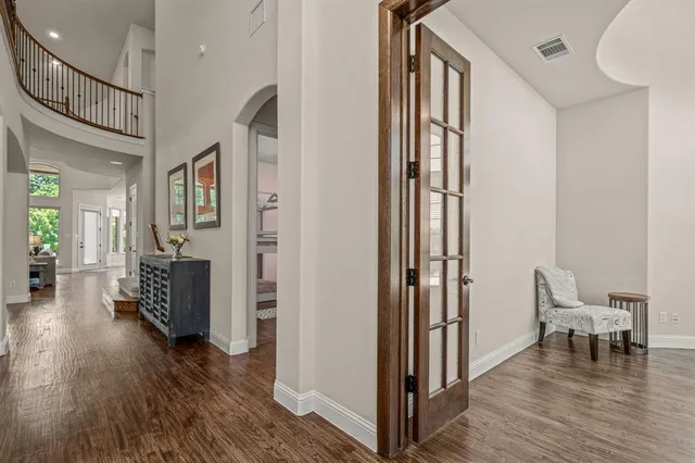 a view of livingroom with furniture and wooden floor