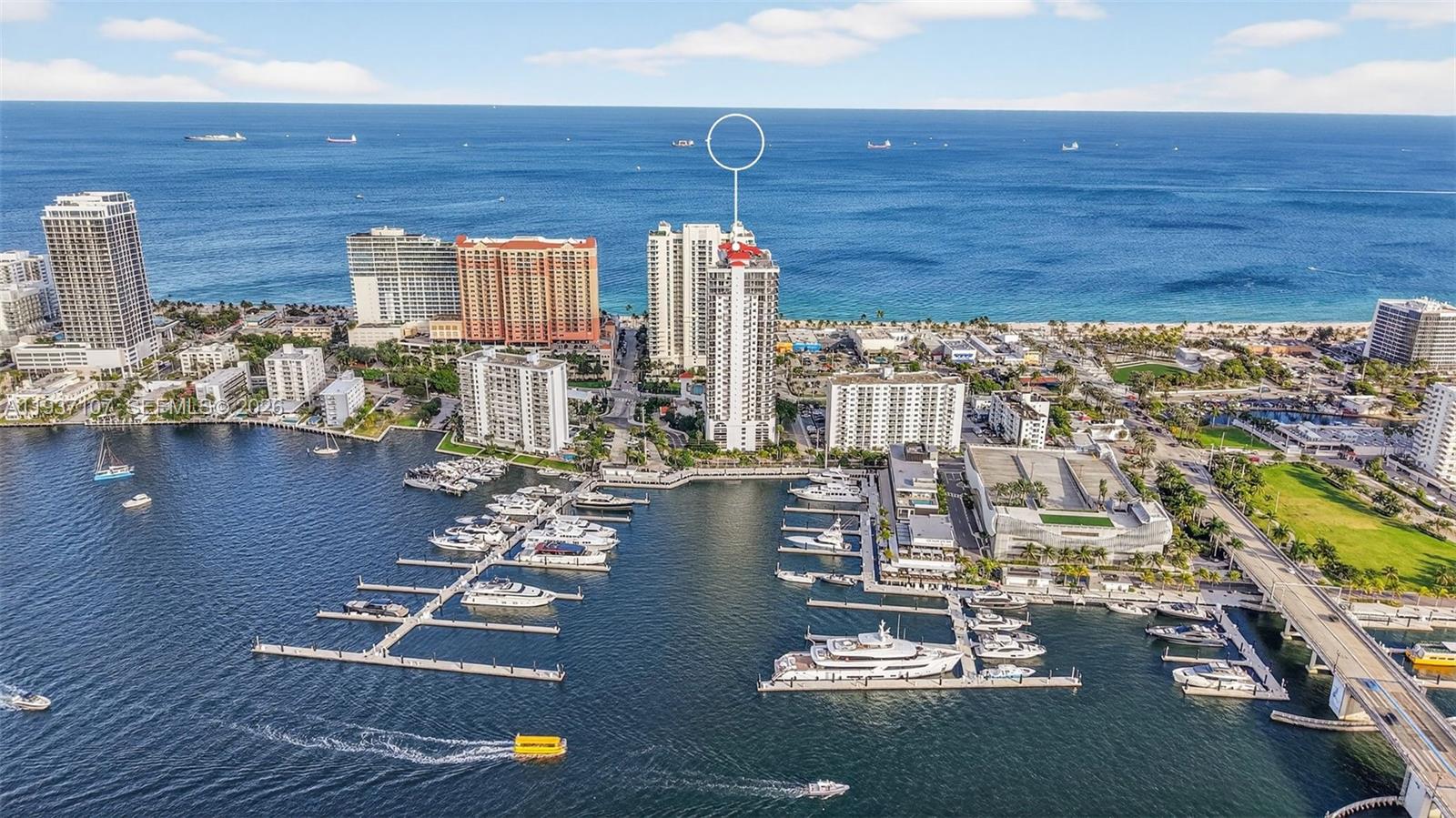 100 South Birch Road, Unit 1103F Fort Lauderdale, FL 33316 - Photo 79 of 80 Brand new world-class Las Olas Marina next door, signature fine dining restaurants, boutique retail tenants, state-of-the-art infrastructure improvements, and lush pedestrian-friendly landscape.