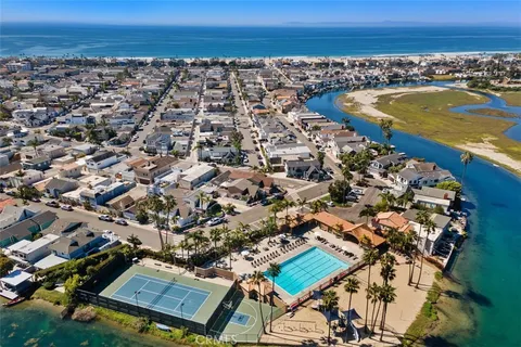 a view of a water yard and an ocean view