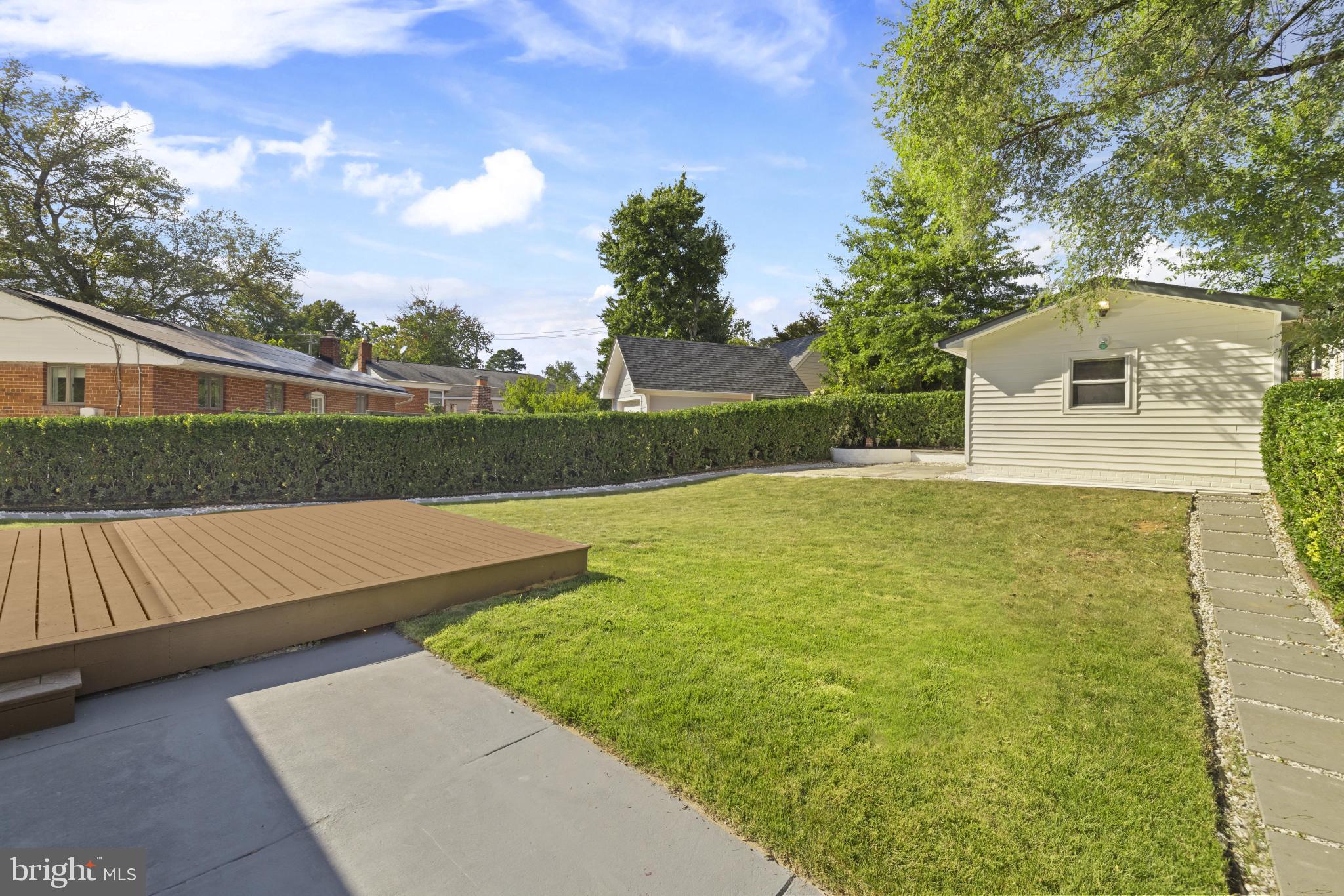 4821 Topping Road Rockville, MD 20852 - Photo 34 of 45 a view of an outdoor space and a yard