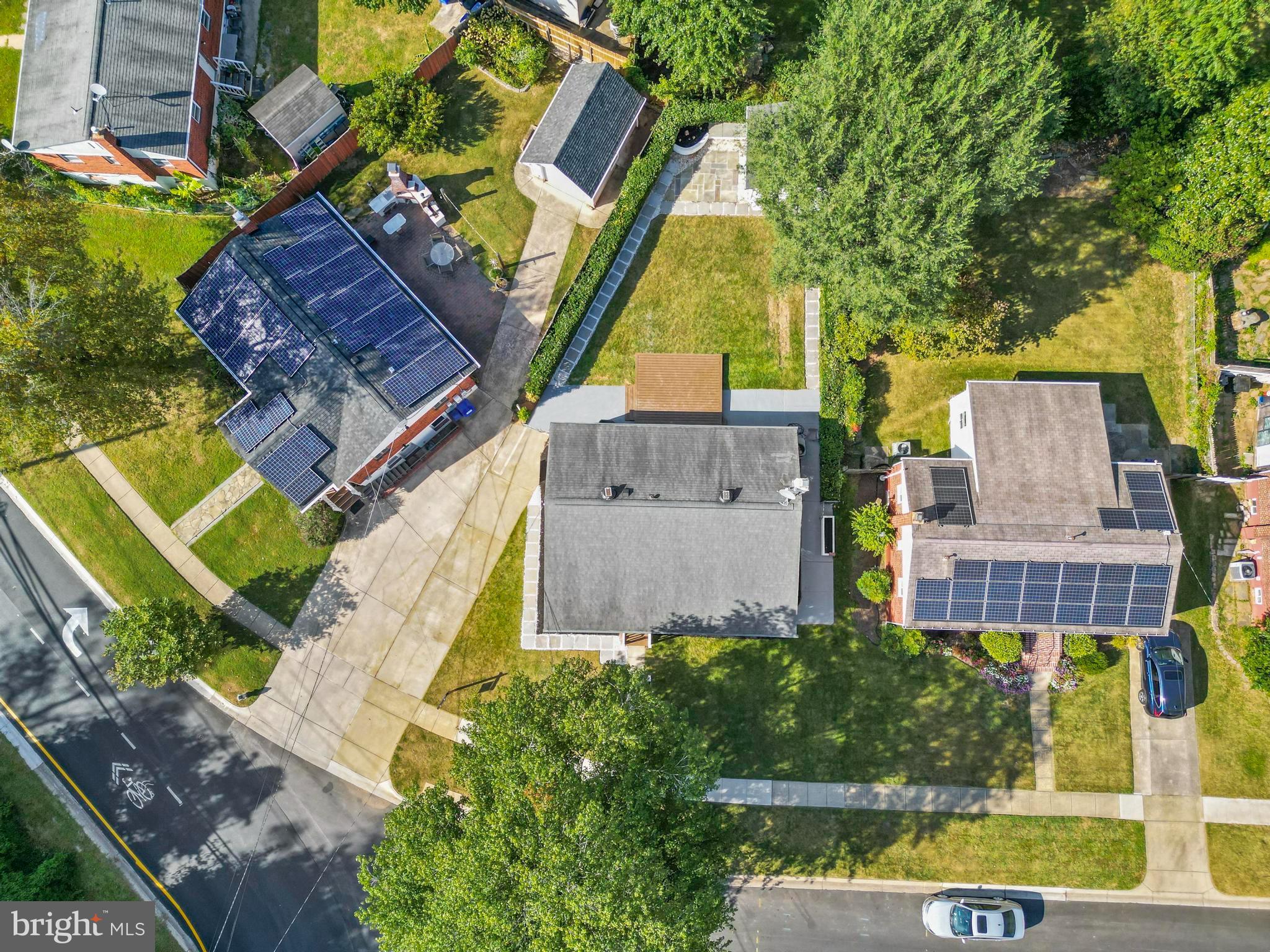 4821 Topping Road Rockville, MD 20852 - Photo 39 of 45 an aerial view of a house with a garden and plants