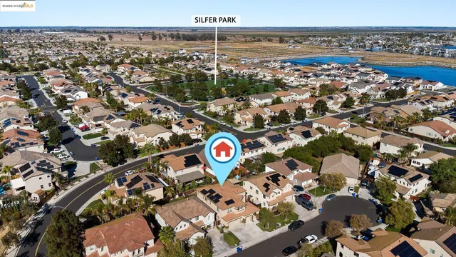 an aerial view of a city