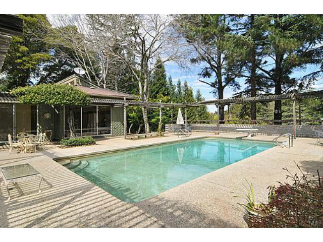 225 Robin Road Hillsborough, CA 94010 - Photo 17 of 18 a view of a house with a yard