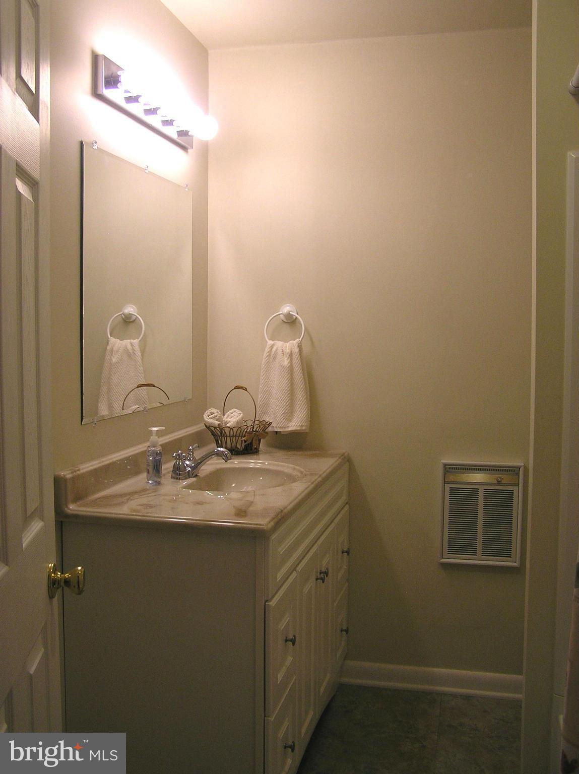 4611 Bethlehem Road Preston, MD 21655 - Photo 24 of 26 a bathroom with a sink and a mirror