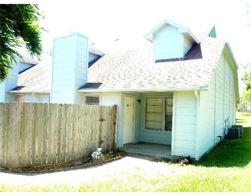 a view of a wooden door