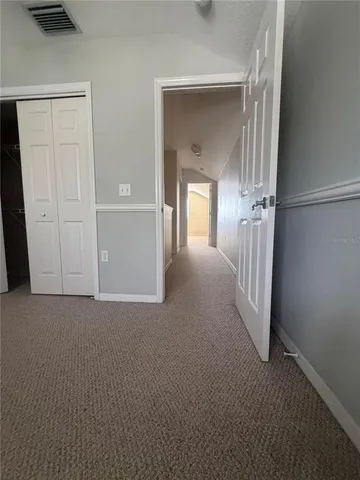 view of a room that has a grey walls