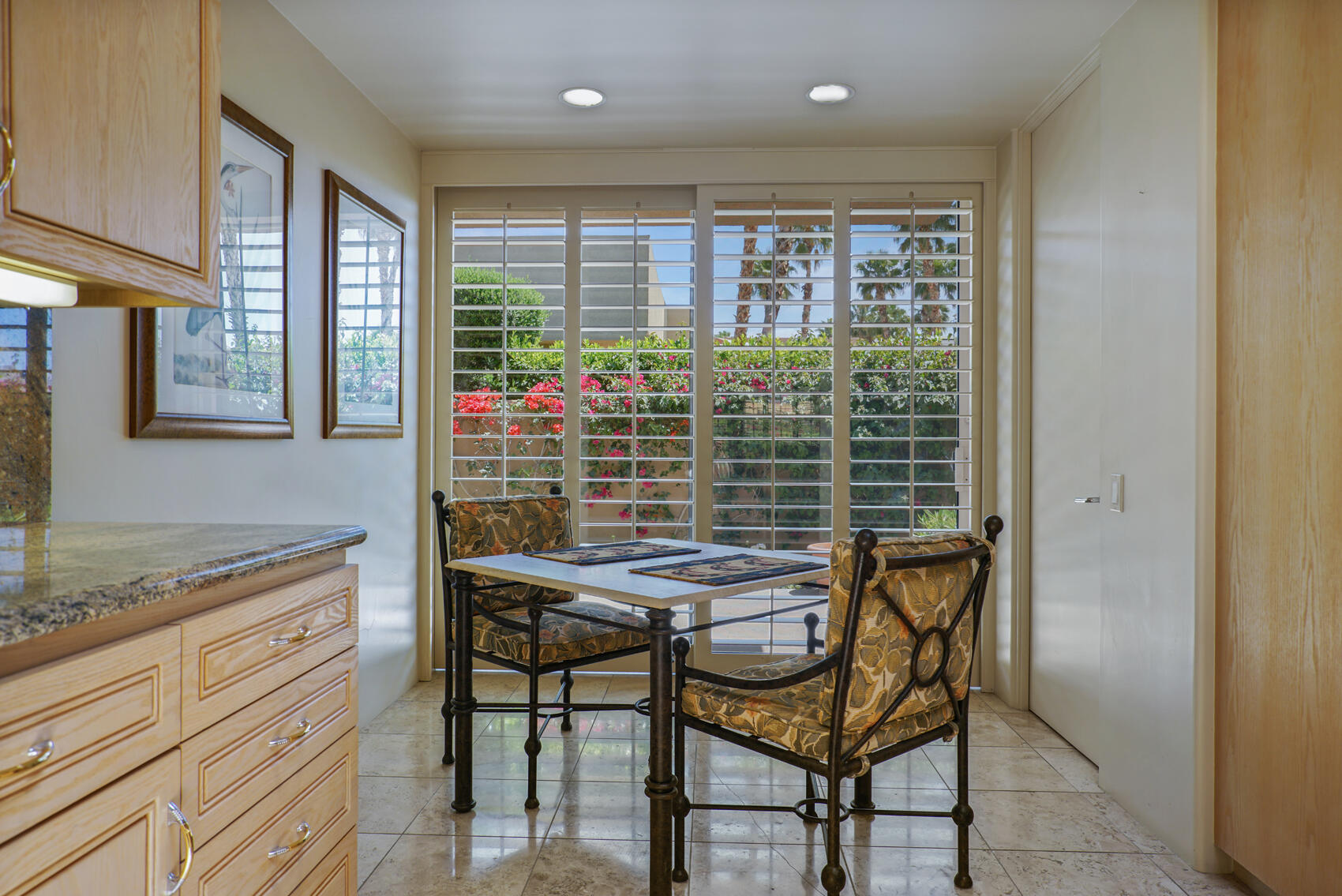 79140 Jack Rabbit Trail La Quinta, CA 92253 - Photo 35 of 61 a view of a kitchen with granite countertop next to a window