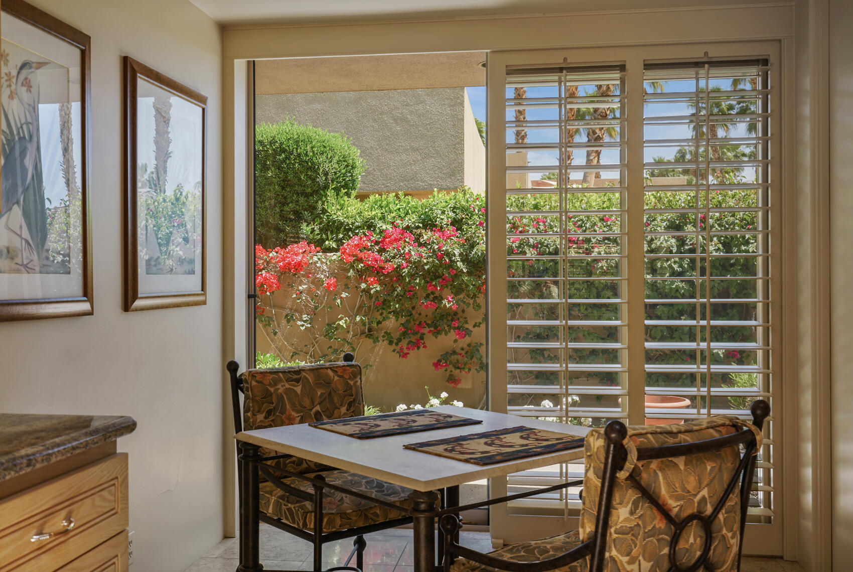 79140 Jack Rabbit Trail La Quinta, CA 92253 - Photo 36 of 61 a view of a dining room with furniture window and outside view