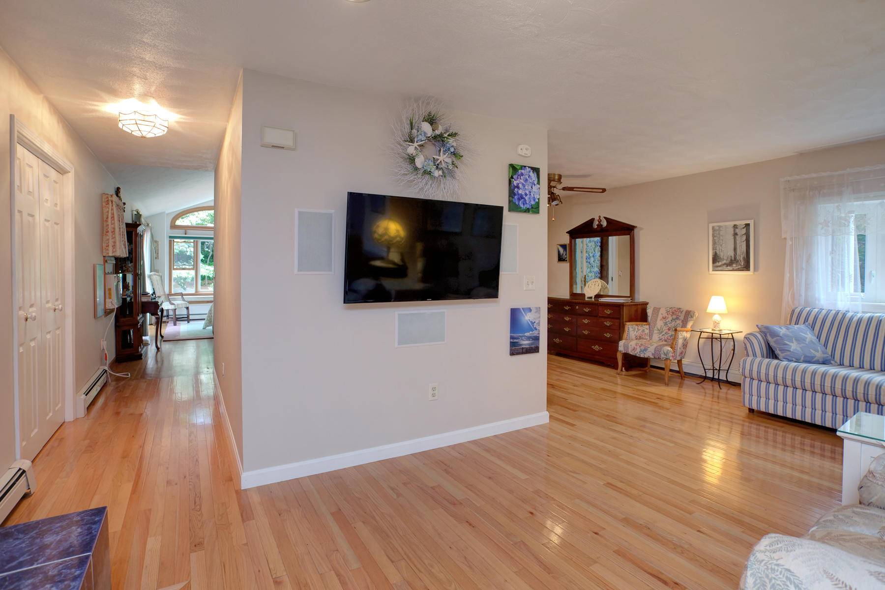 18 Frederick Road Falmouth, MA 02540 - Photo 19 of 62 a view of a livingroom with furniture and a flat screen tv