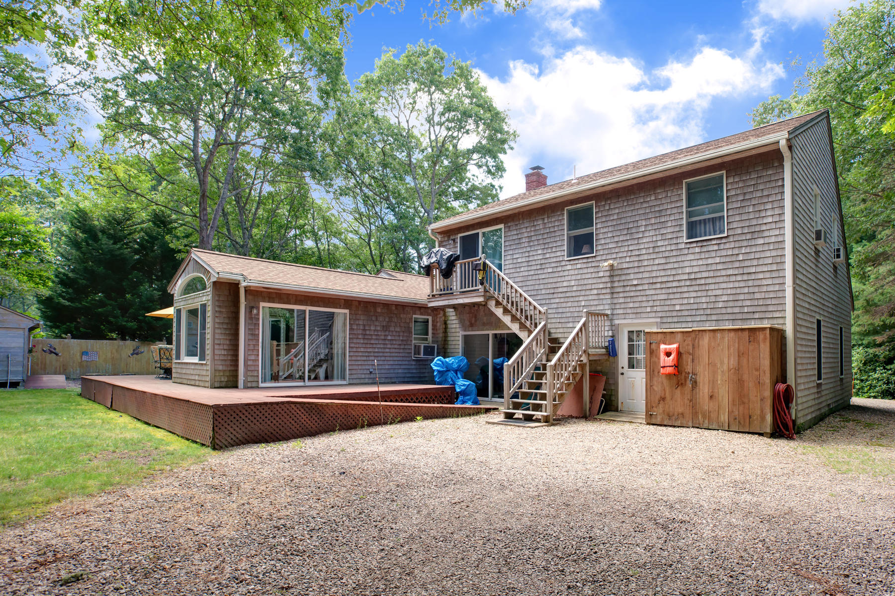 18 Frederick Road Falmouth, MA 02540 - Photo 34 of 62 a view of a house with a backyard