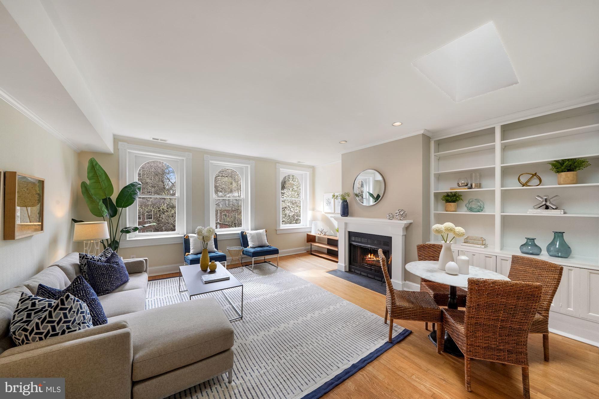 2013 Kalorama Road Northwest, Unit 8 Washington, DC 20009 - Photo 1 of 20 Living Room with Fireplace