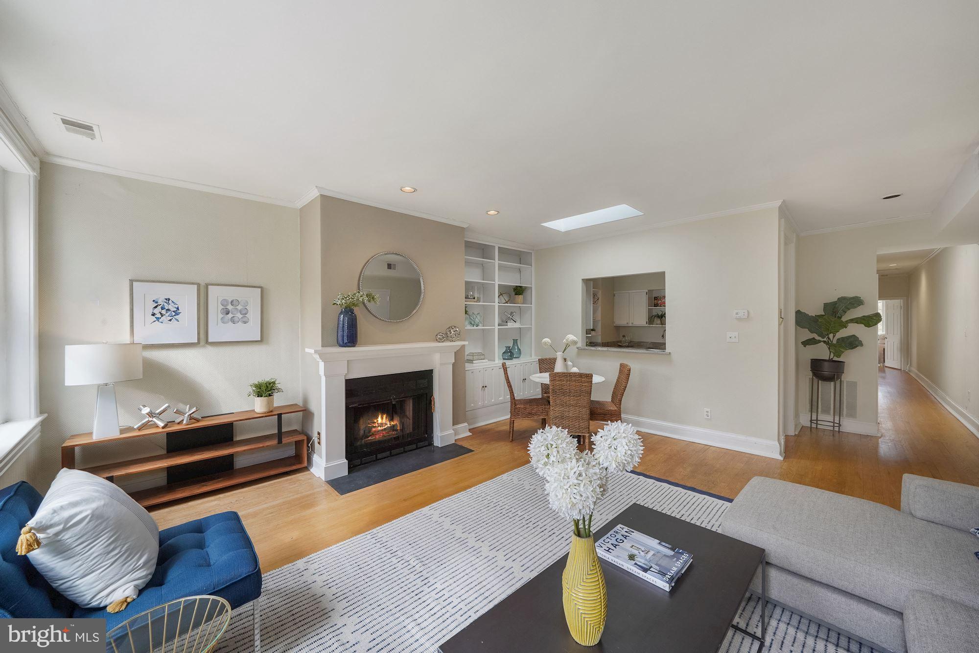 2013 Kalorama Road Northwest, Unit 8 Washington, DC 20009 - Photo 4 of 20 Living Room with Fireplace