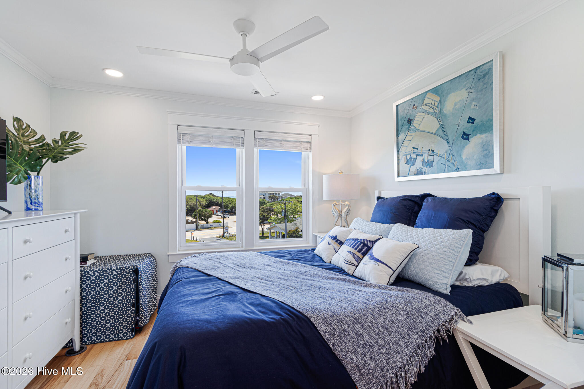 1010 Salter Path Road, Unit 6 MARINER'S POINT Indian Beach, NC 28512 - Photo 17 of 39 Primary bedroom with ocean views