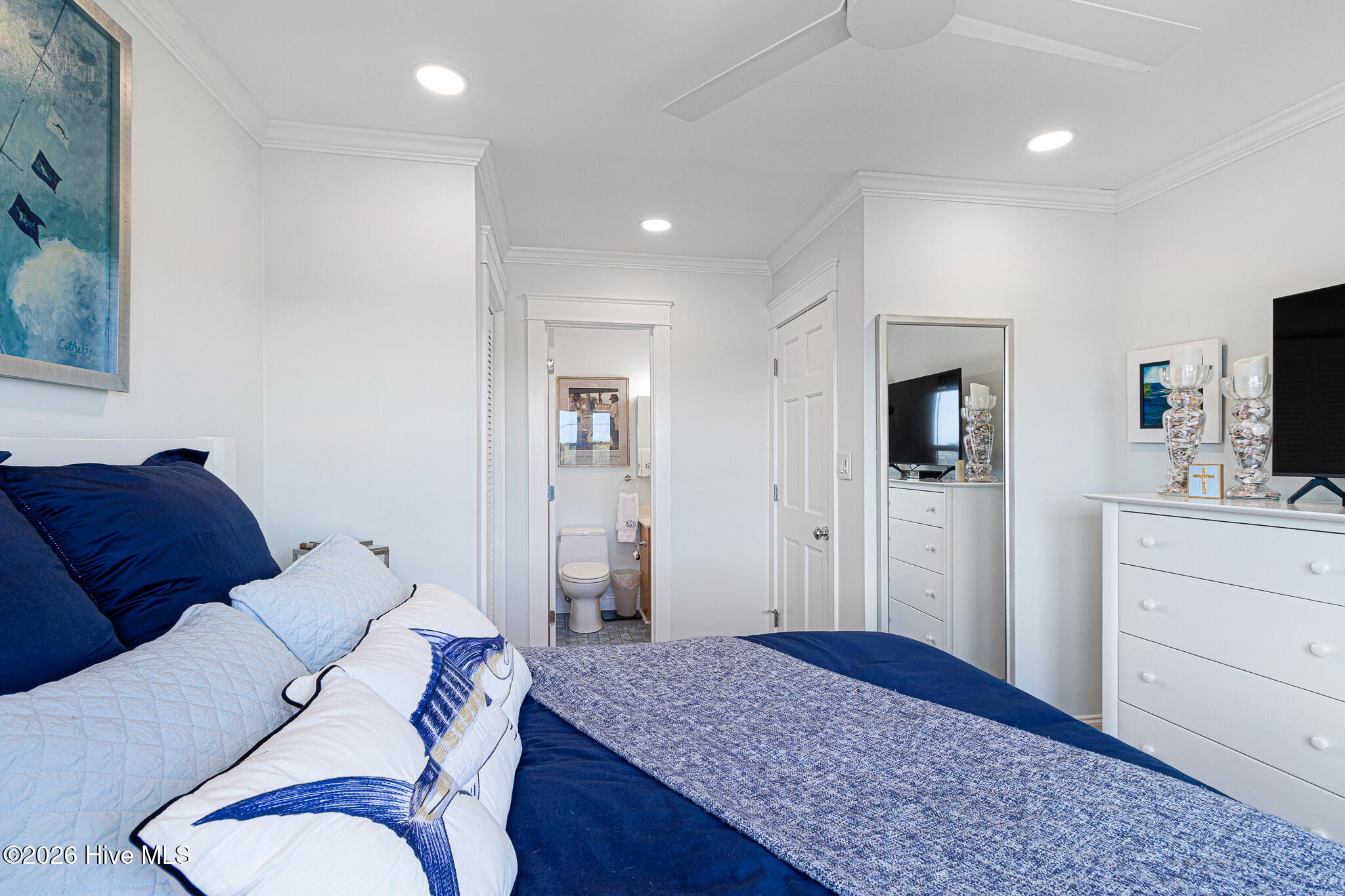 1010 Salter Path Road, Unit 6 MARINER'S POINT Indian Beach, NC 28512 - Photo 18 of 39 Primary bedroom with ocean views