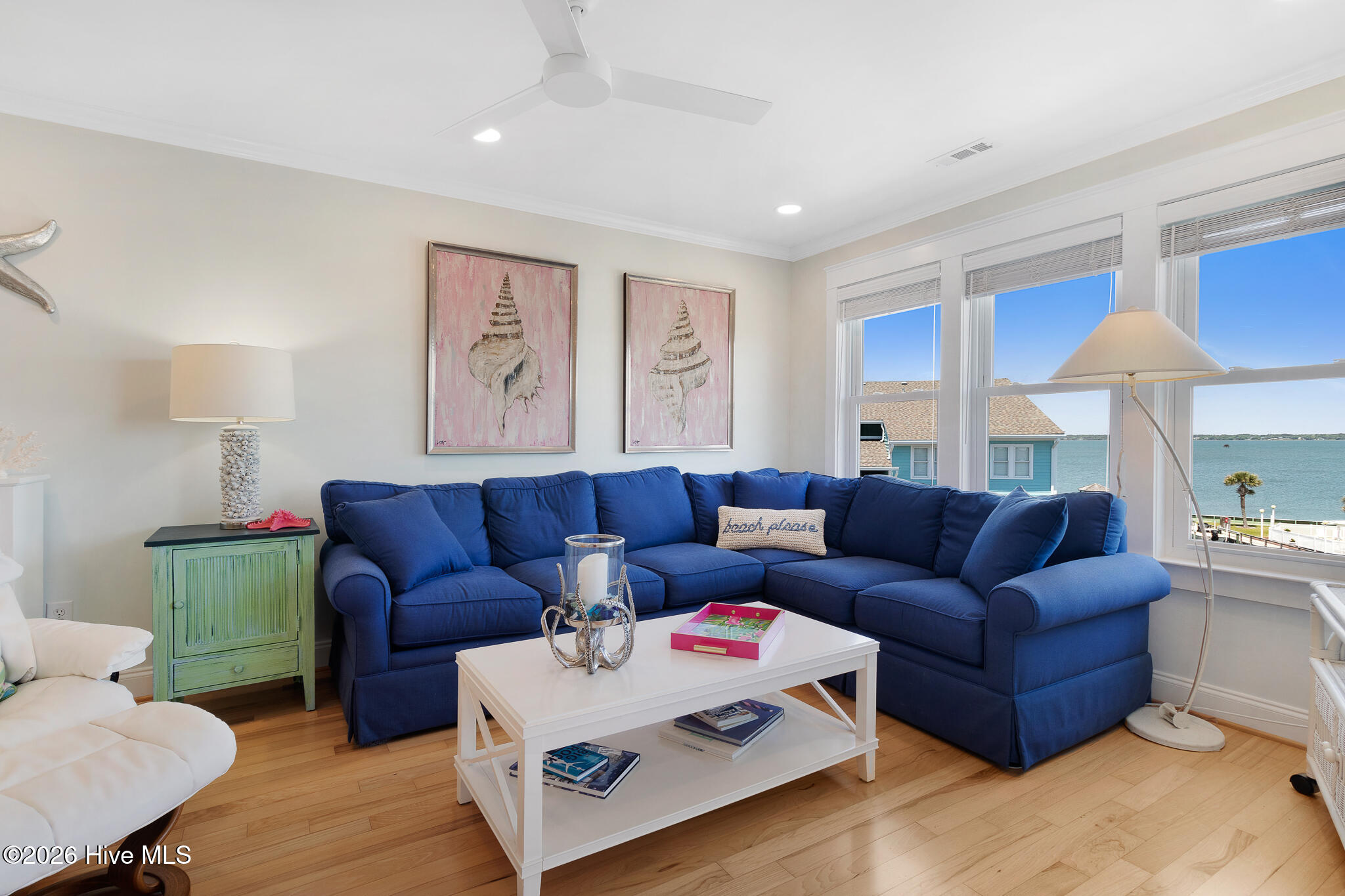 1010 Salter Path Road, Unit 6 MARINER'S POINT Indian Beach, NC 28512 - Photo 5 of 39 Living room with sound views