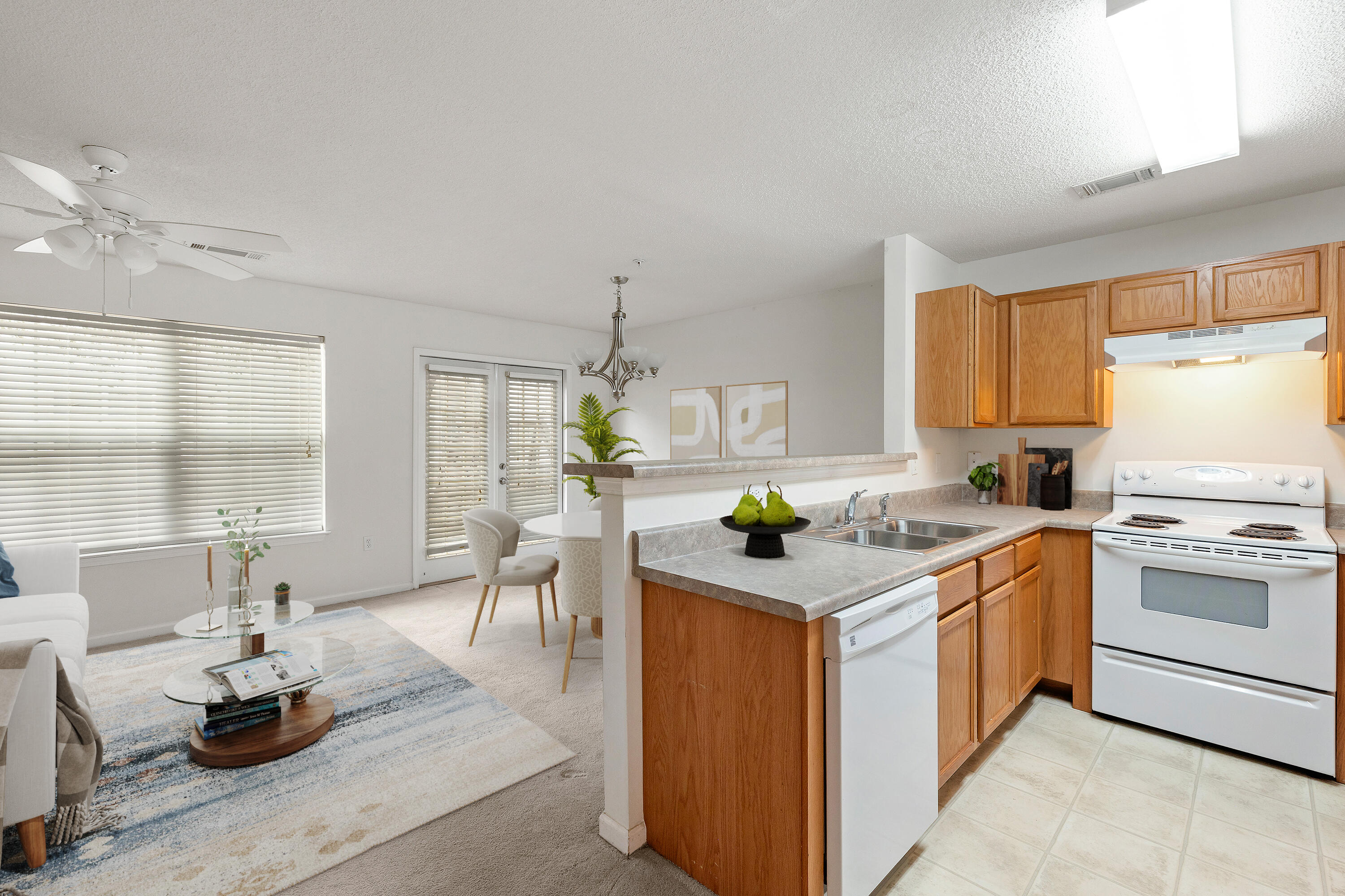 363 Crooked Pine Trail Crestview, FL 32539 - Photo 3 of 8 a kitchen with a stove cabinets and wooden floor