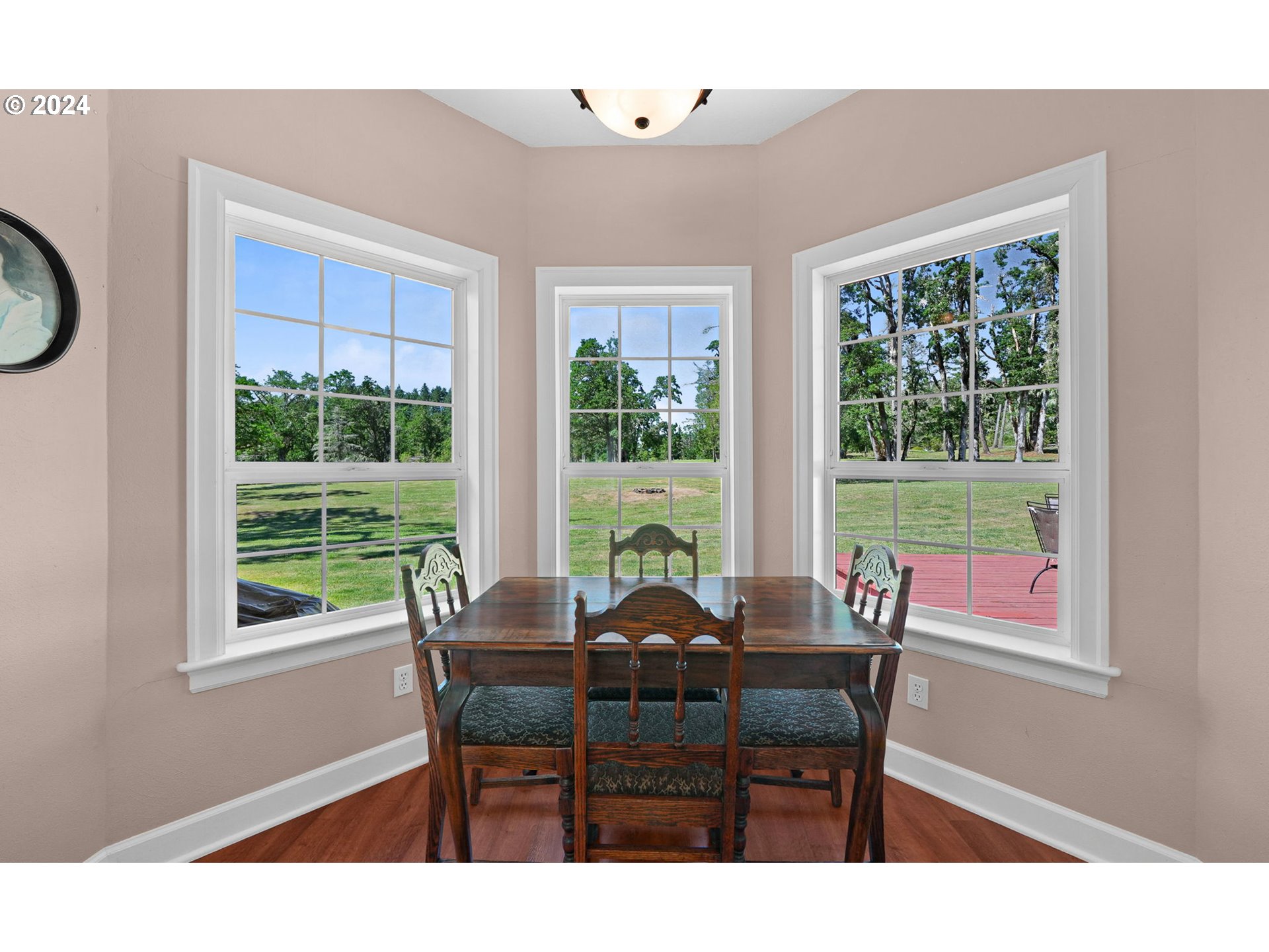 33482 Molitor Ranch Road Cottage Grove, OR 97424 - Photo 23 of 48 a view of a dining room with furniture window and outside view
