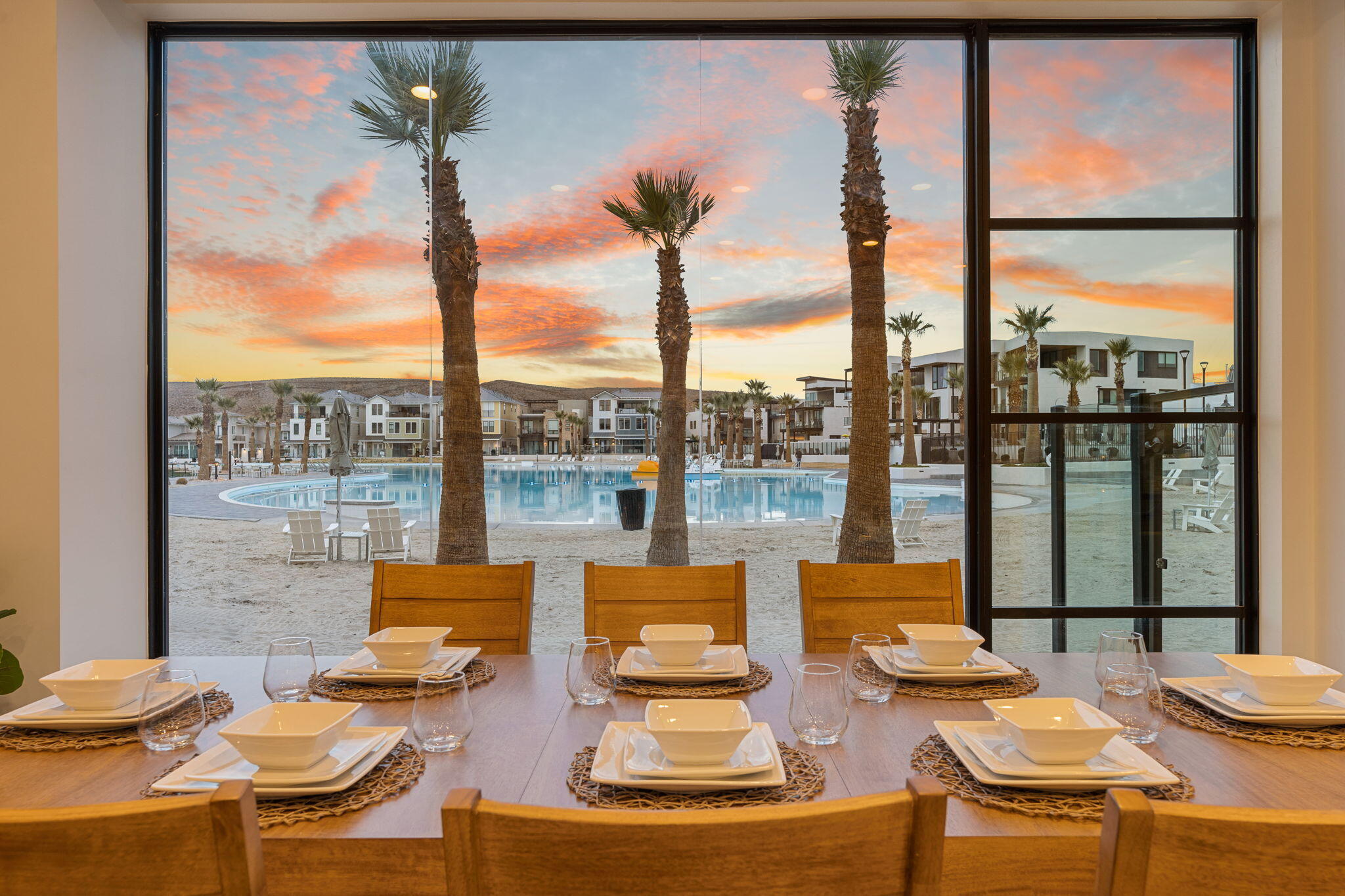 5495 South Copper Pearl Lane St. George, UT 84790 - Photo 37 of 37 Dining with sunset views over the lagoon