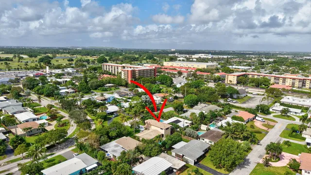 a view of a backyard with a garden