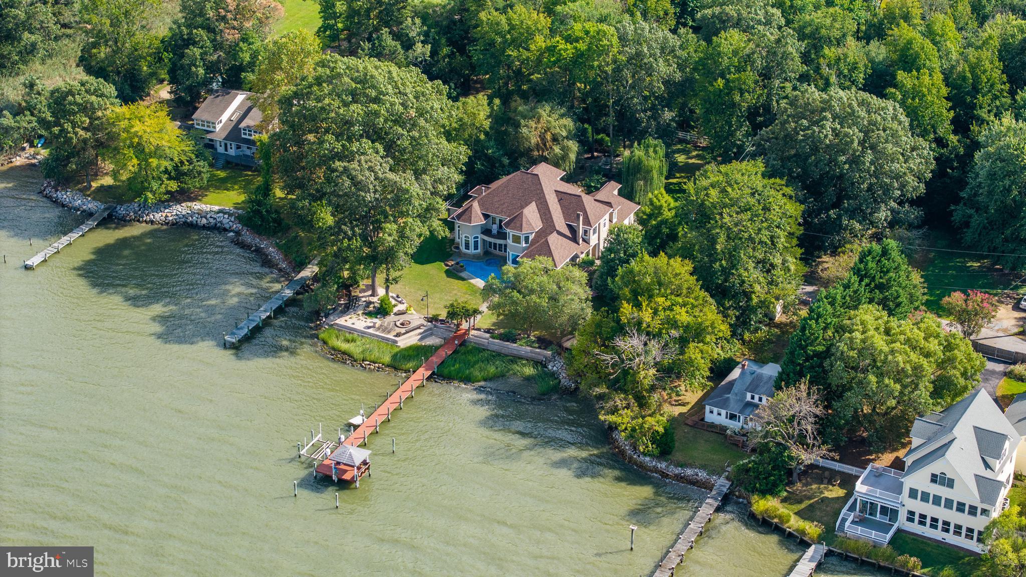 4819 Avery Road Shady Side, MD 20764 - Photo 42 of 44 an aerial view of a house with a yard