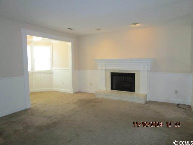 321 Heritage Road Conway, SC 29527 - Photo 6 of 15 Unfurnished living room with carpet floors