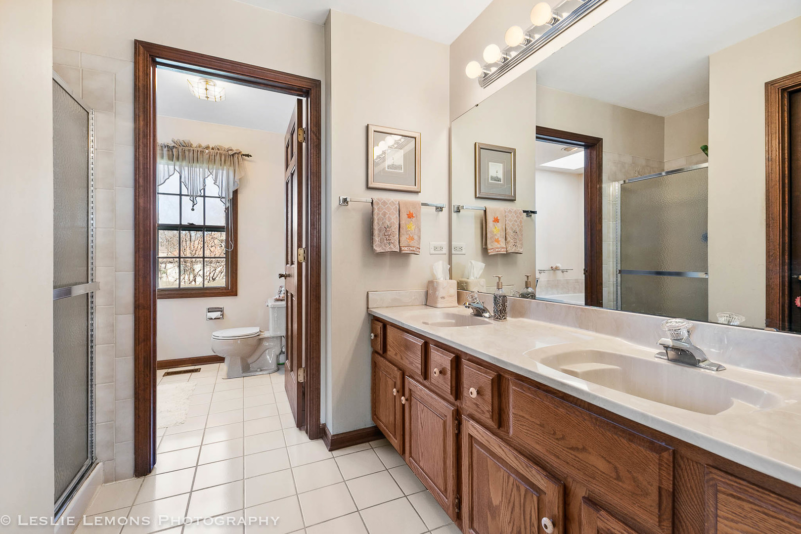 217 West Bailey Road Naperville, IL 60565 - Photo 12 of 24 a spacious bathroom with a granite countertop sink mirror and a