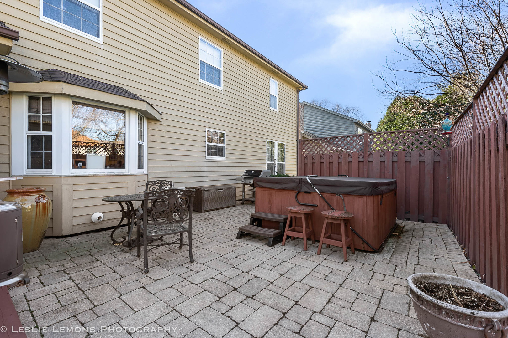 217 West Bailey Road Naperville, IL 60565 - Photo 22 of 24 a backyard of a house with outdoor seating