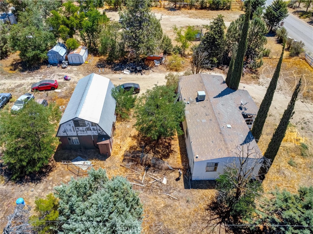 55880 Mitchell Road Anza, CA 92539 - Photo 13 of 27 an aerial view of a house with a yard and garden