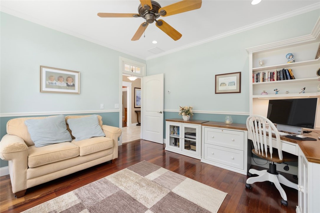 2271 Middle Road East Greenwich, RI 02818 - Photo 20 of 50 Another view of the home office/den with beautiful hardwood floors