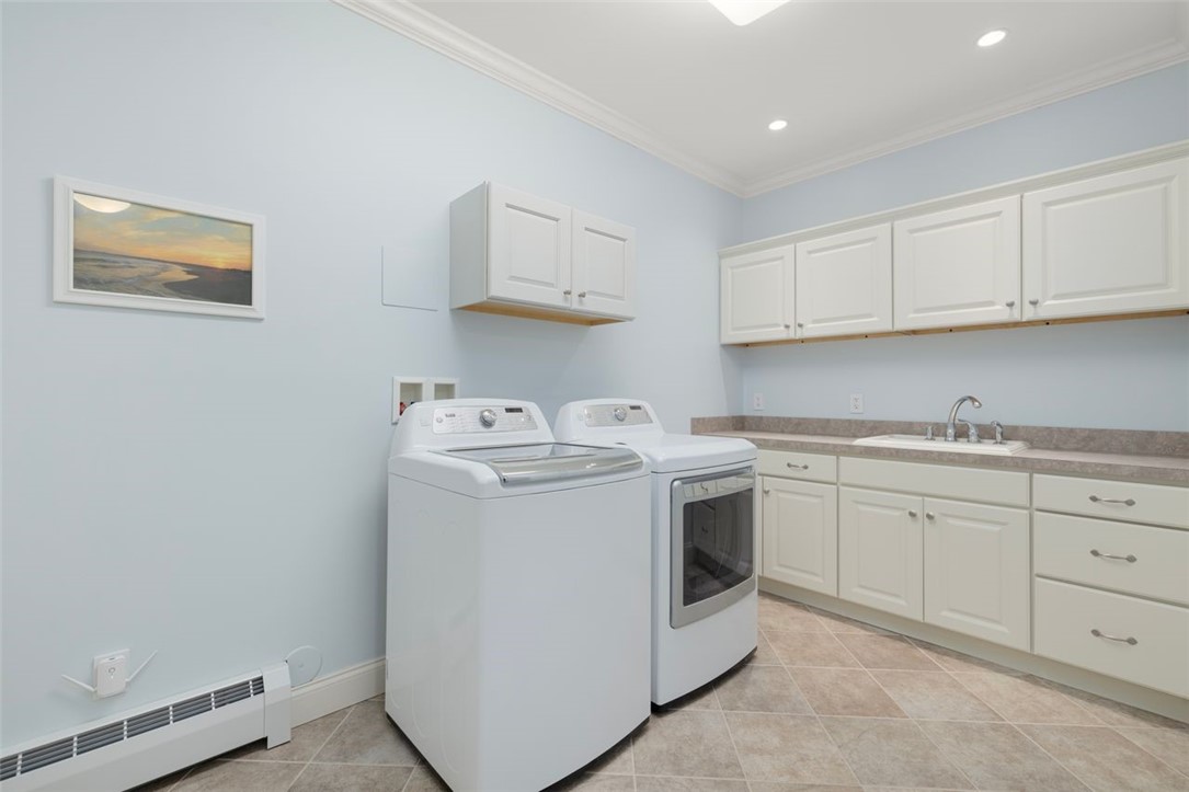 2271 Middle Road East Greenwich, RI 02818 - Photo 32 of 50 Laundry room with sink and plenty of storage space